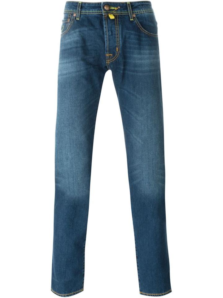 Jacob Cohen Slim Fit Jeans, Men's, Size: 38, Blue, Cotton