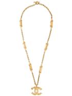 Chanel Pre-owned Cc Logo Chain Necklace - Metallic