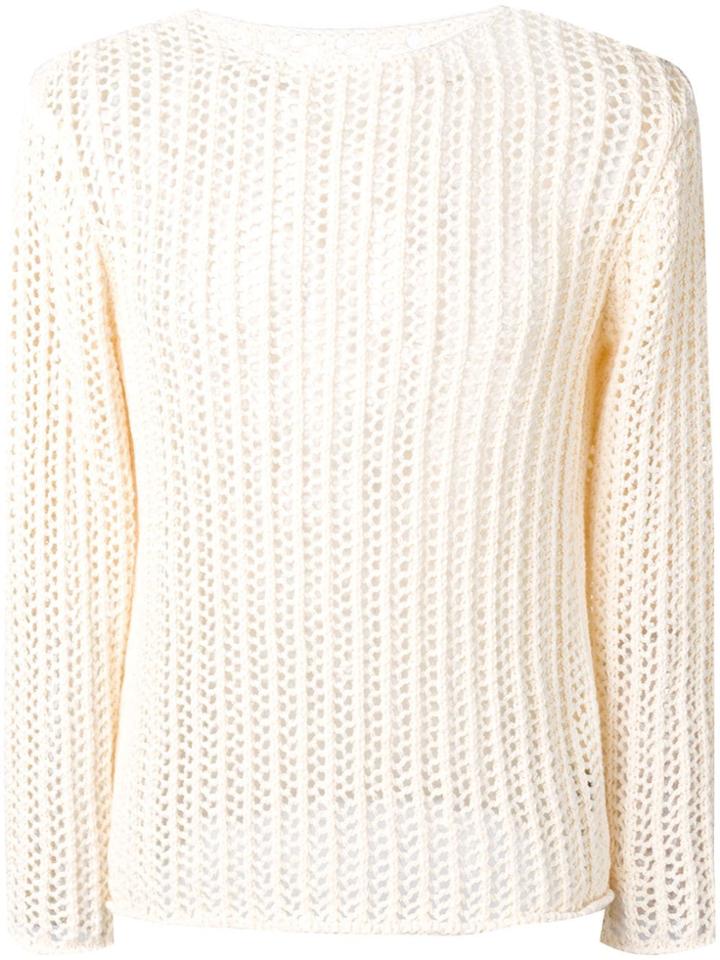 Jacquemus Knitted Net Jumper - Neutrals