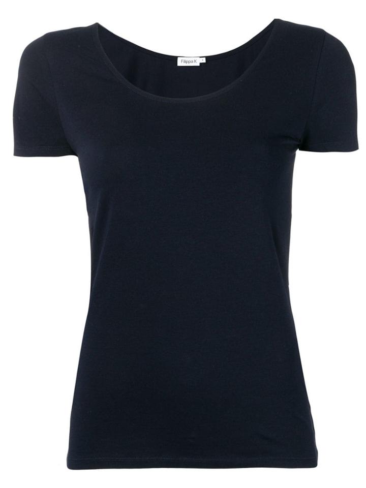 Filippa-k Scoop Neck T-shirt - Blue