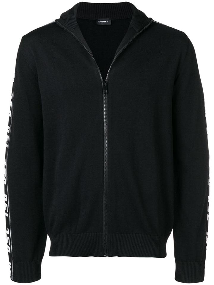Diesel Dsl Tape Zipped Jacket - Black