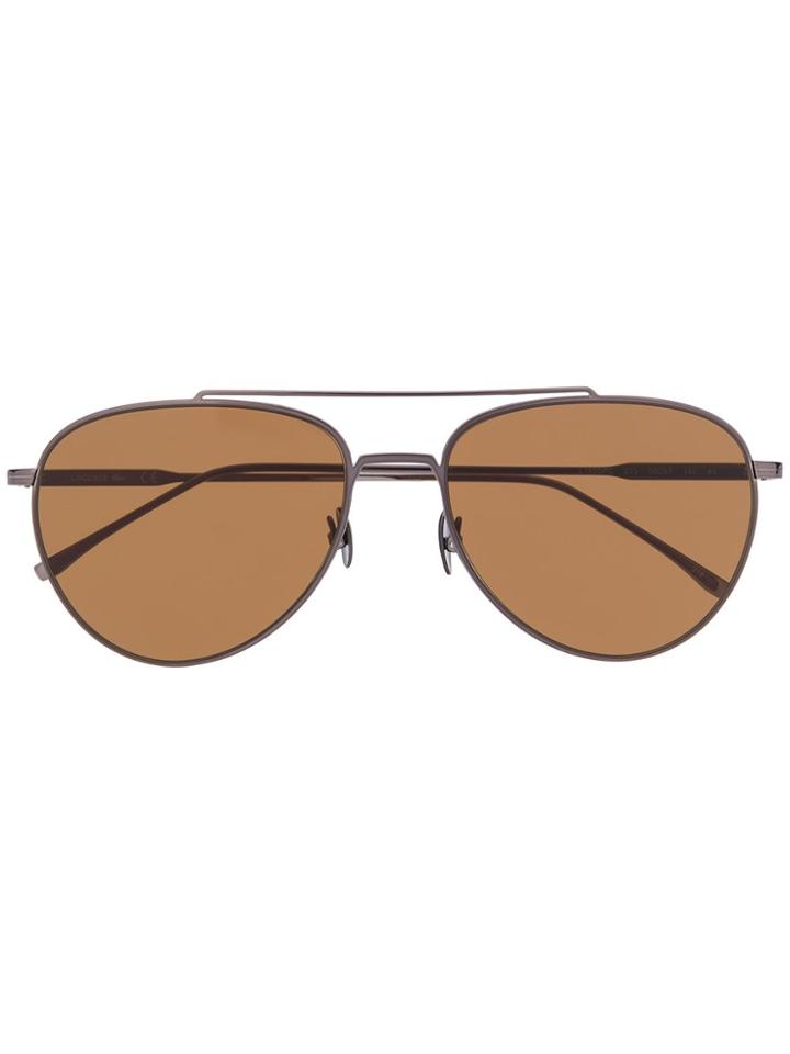 Lacoste Tinted Aviator Sunglasses - Black