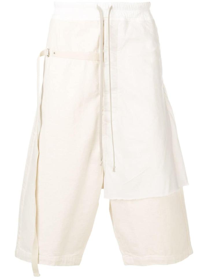 Rick Owens Drkshdw Layered Track Shorts - Neutrals