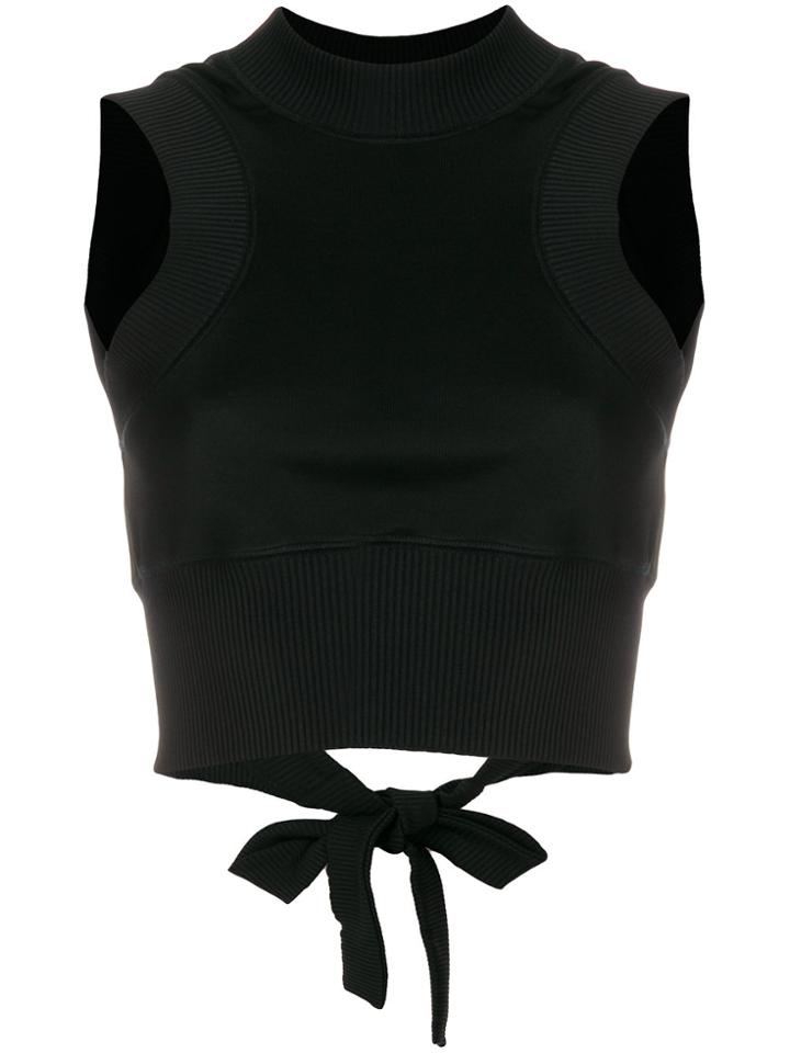Paco Rabanne Sleeveless Crop Top - Black