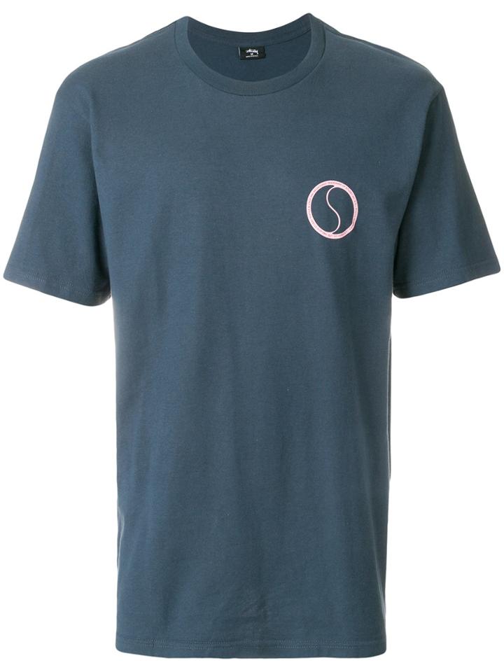 Stussy Logo Print T-shirt - Blue