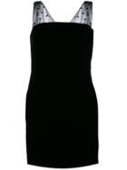 Saint Laurent Gathered Sleeve Mini Dress - Black
