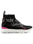 Valentino Valentino Garavani Heroes Logo Strap Sneakers - Black