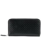 Salvatore Ferragamo Double Gancio Embossed Wallet - Black