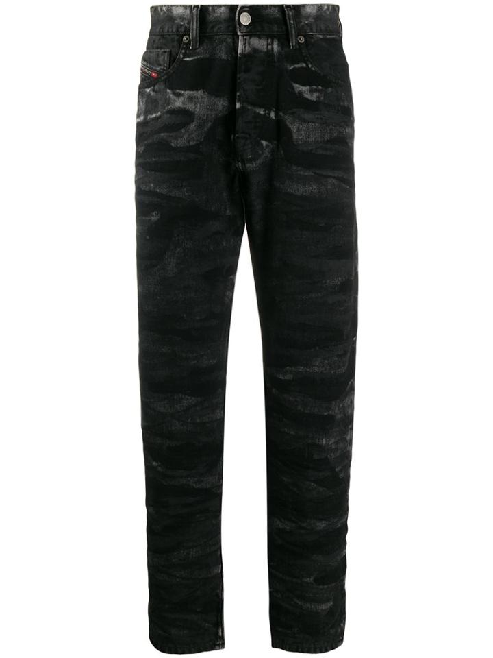 Diesel Mharky Slim-fit Jeans - Black