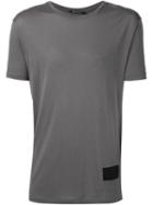 T By Alexander Wang Classic T-shirt, Men's, Size: L, Grey, Silk/cotton