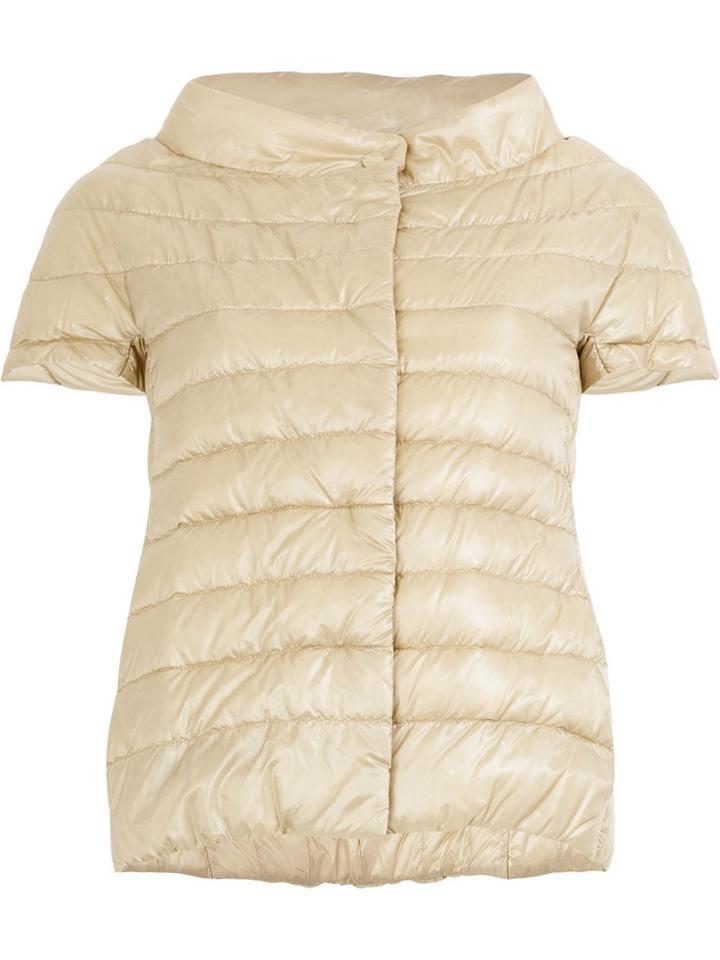 Herno Shortsleeved Puffer Jacket - Neutrals
