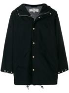 Ymc Hooded Parka Coat - Blue