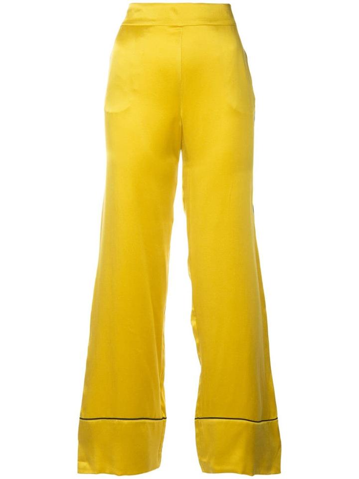 Asceno Piped Trousers - Yellow & Orange
