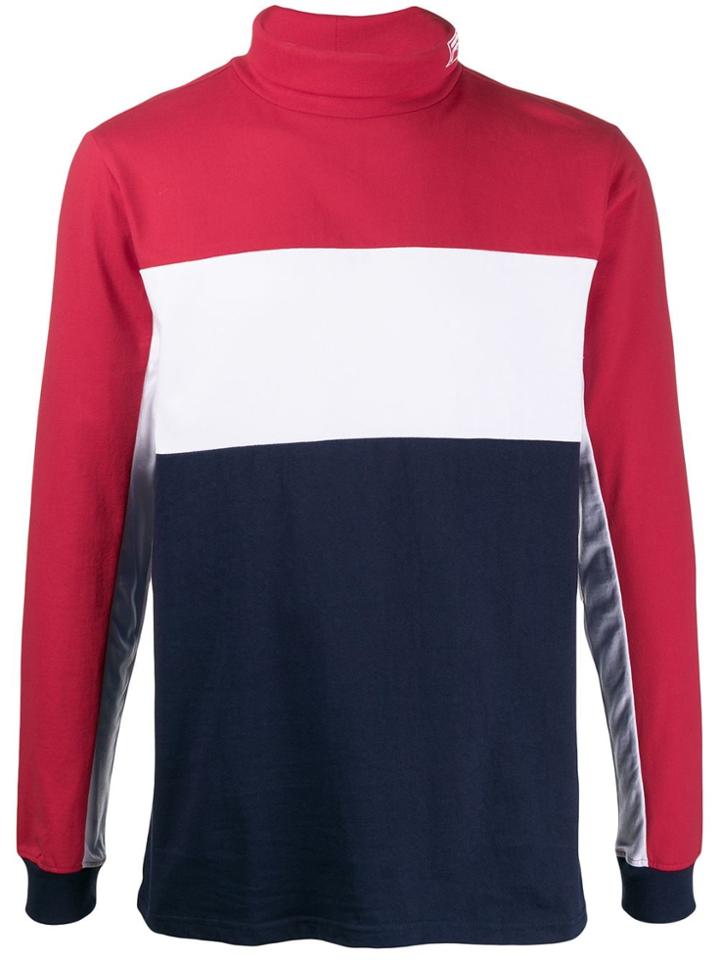 Fila Stripe Roll Neck Top - Red