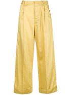 Romeo Gigli Vintage Straight-leg Trousers - Yellow & Orange