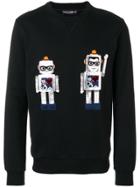 Dolce & Gabbana Applique Robot Sweatshirt - Black
