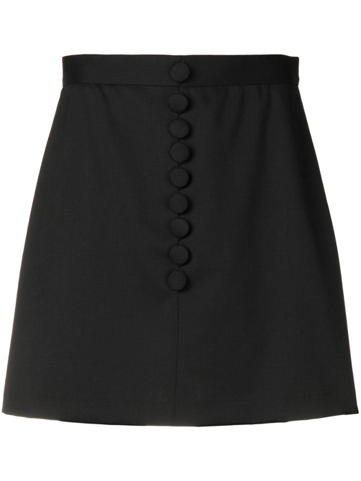 Red Valentino A-line Short Skirt - Black