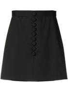 Red Valentino A-line Short Skirt - Black