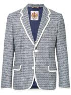 Education From Youngmachines Tweed Blazer - Blue