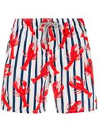 Mc2 Saint Barth Lobster Print Swim Shorts - White