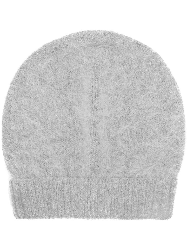 Roberto Collina Ribbed Knit Beanie - Grey