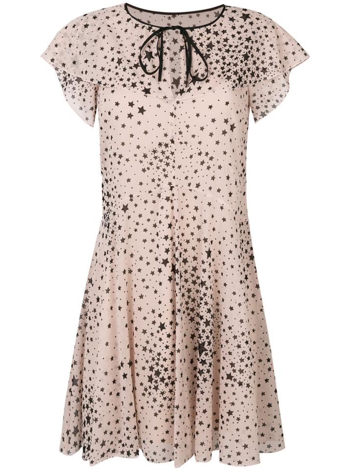 Red Valentino Star Print Mini Dress - Nude & Neutrals