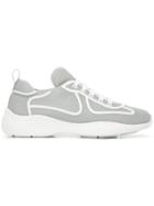 Prada Low-top Knit Sneakers - Grey