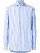 Kiton Striped Buttoned Up Shirt - Blue