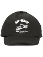 Off-white - Logo Print Cap - Men - Cotton - One Size, Black, Cotton