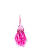 Attico Feather-trim Tote Bag - Pink