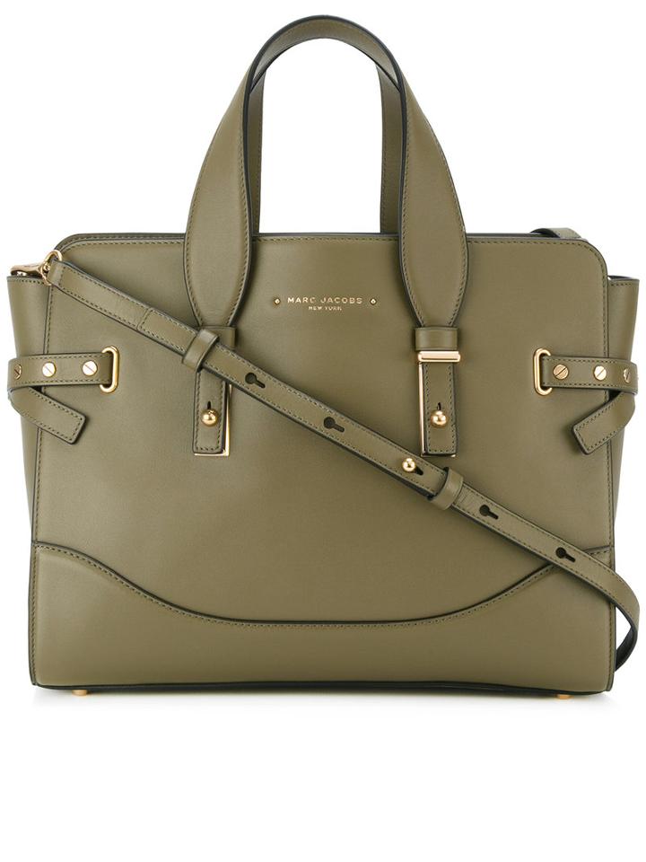 Marc Jacobs Small The Rivet Tote Bag, Women's, Green, Leather