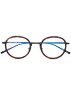 Saint Laurent - Tortoiseshell Round Glasses - Unisex - Titanium - 48, Black, Titanium