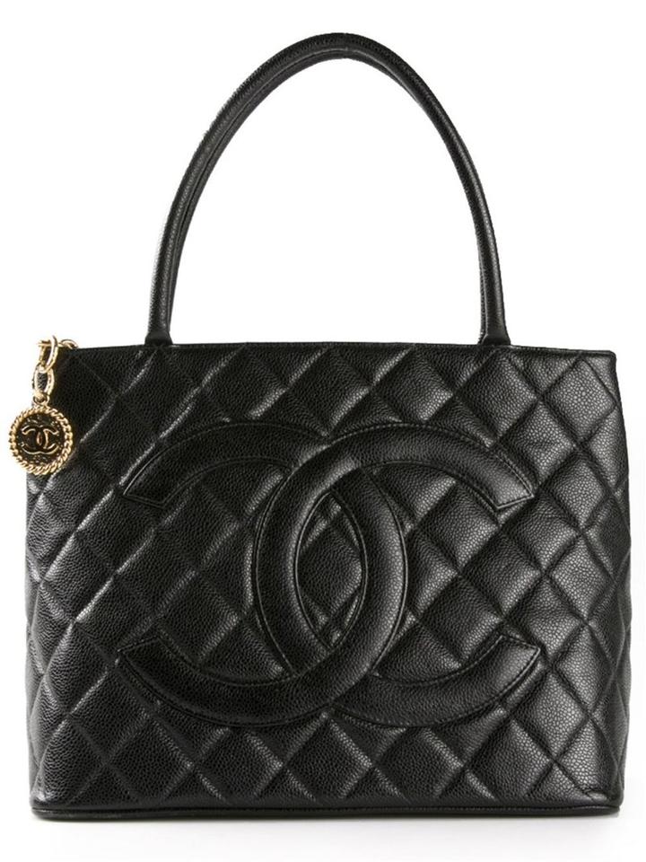 Chanel Vintage 'medallion' Tote, Women's, Black