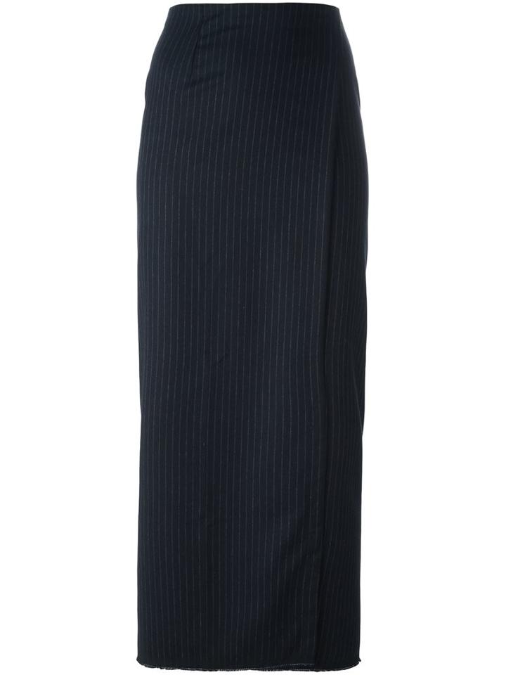 Erika Cavallini Pinstriped Long Skirt