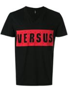 Versus Logo T-shirt, Men's, Size: Large, Black, Cotton