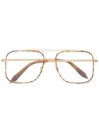 Victoria Beckham Oversize Frame Glasses - Metallic