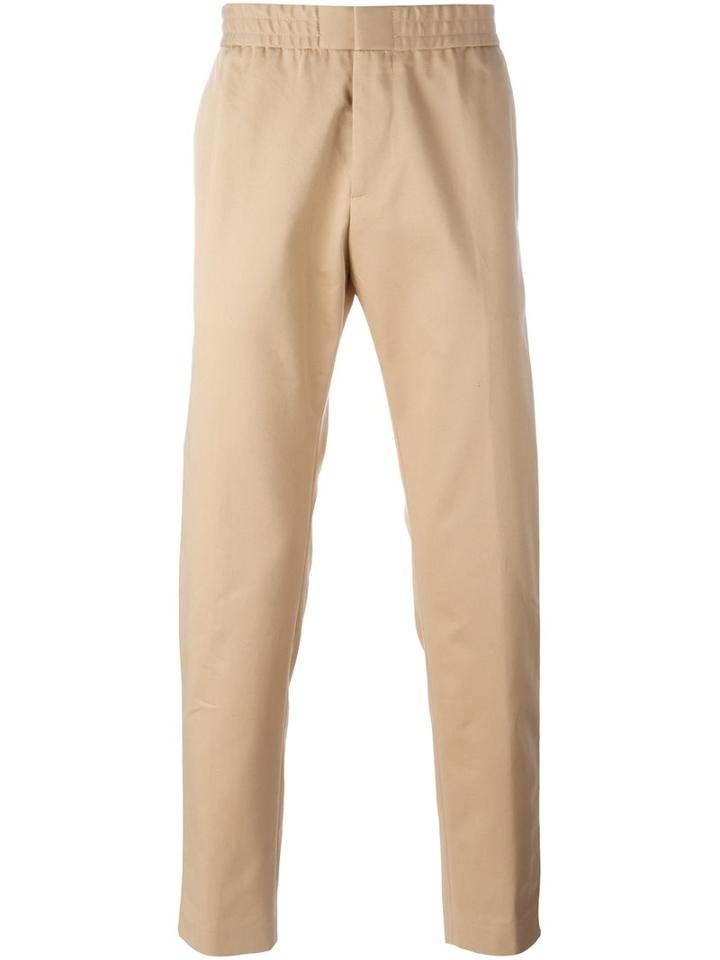 Msgm Casual Trousers, Men's, Size: 48, Nude/neutrals, Cotton