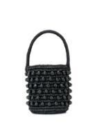 Sensi Studio Beaded Drawstring Bag - Black
