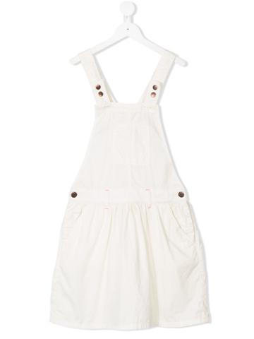 American Outfitters Kids Teen Pleated Overall - White