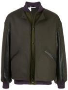 N. Hoolywood Snap-button Bomber Jacket - Green
