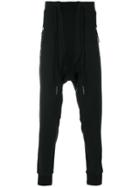 11 By Boris Bidjan Saberi Drop Crotch Track Pants - Black