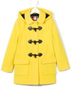 Msgm Kids Classic Duffle Coat, Girl's, Size: 6 Yrs, Yellow/orange