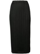 Pleats Please By Issey Miyake Pleated Mid-lenght Skirt - Black