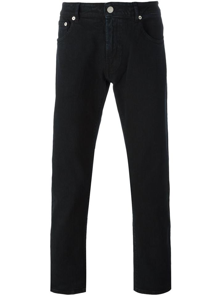 Pt05 Slim Fit Chinos, Men's, Size: 34, Black, Cotton/spandex/elastane