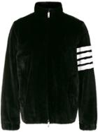 Thom Browne 4-bar Intarsia Dyed Fur Jacket - Black