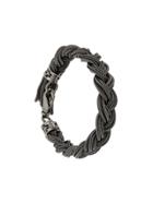 Emanuele Bicocchi Braided Chain Bracelet - Black