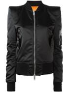Unravel Bomber Jacket, Women's, Size: 40, Black, Polyamide/cotton/polyurethane