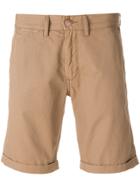 Sun 68 Fold Chino Shorts - Brown