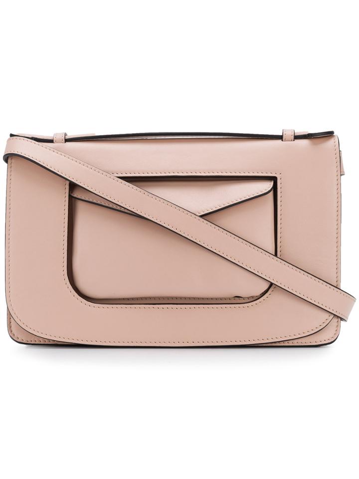 Stée Front Pocket Shoulder Bag - Pink & Purple