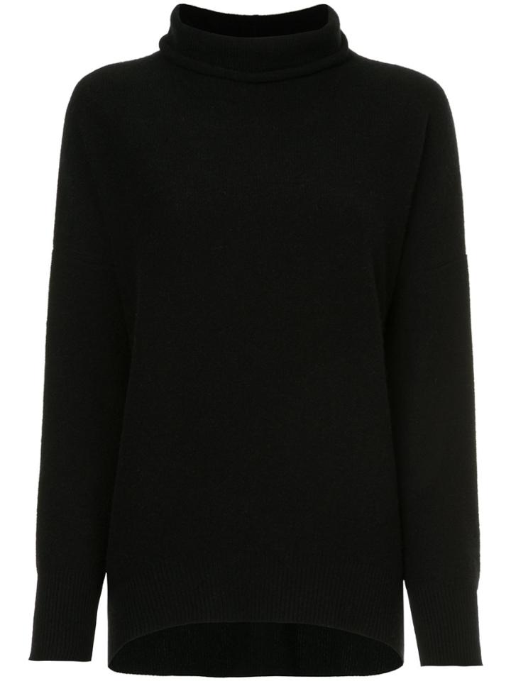 Fabiana Filippi Relaxed Roll Neck Jumper - Black